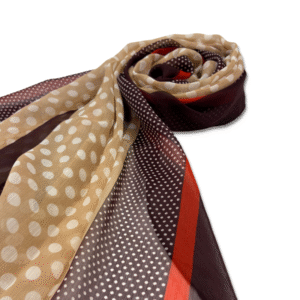 Circle print silk chiffon stole in soft pastel shades – Labellissimo Everyday Hues Collection