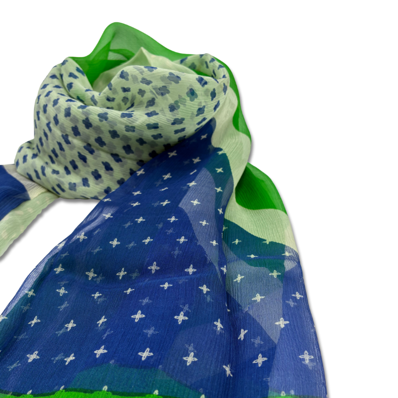 Dotted Whimsy Silk Chiffon Pario Everyday Hues Stole